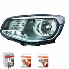 Halogen Scheinwerfer rechts H4 schwarz für KIA Soul II inklusive Lampen