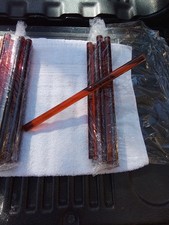 Transparent Amber boro Glass Rods Glass Blowing 21 pieces Color Rods 5/8 dia.