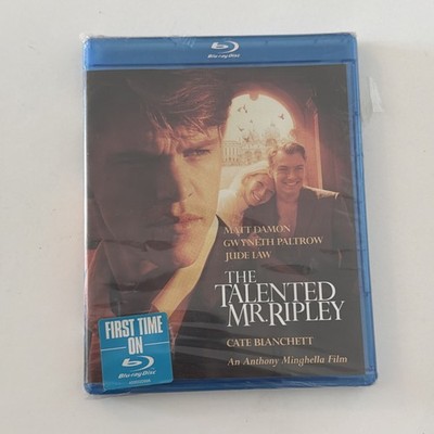 The Talented Mr. Ripley 1999 Blu-ray Damon Paltrow Law Sealed -Minor Dmg to Case