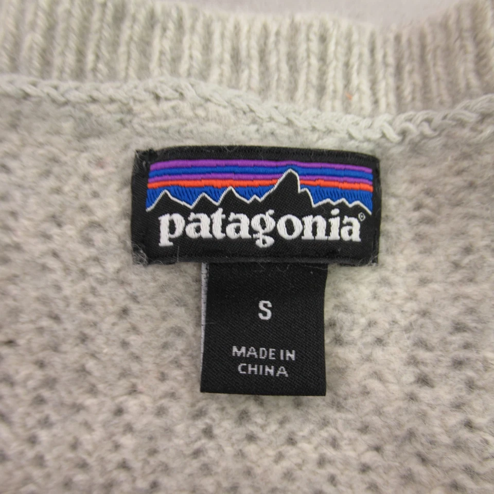 Свитер женский Patagonia маленький пуловер с длинным рукавом вырез лодочкой бежевый повседневный - Изображение 4 из 4