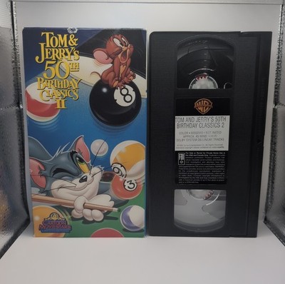 Rare - Tom and Jerrys 50th Birthday Classics II 2 VHS, 1990, Cartoon Moviestars