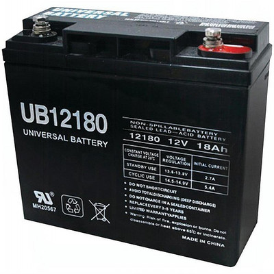 UPG UB12180 12V 18AH SLA Internal Thread Replacement for Vision CP12180D