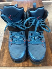 Nike Boys Jordan Flight 45 Blue High Top Lace-Up Basketball Sneaker Shoes US 7Y