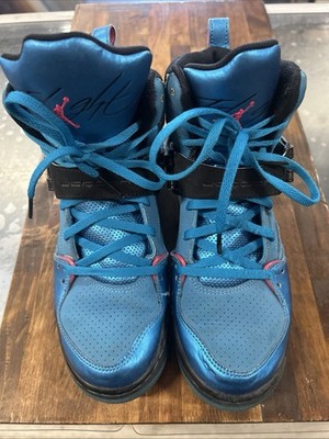 Nike Boys Jordan Flight 45 Blue High Top Lace-Up Basketball Sneaker Shoes US 7Y