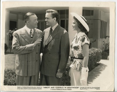 Bud Abbott and Lou Costello in Hollywood 8''x10'' B&W Promo Still Haymes Rafferty 