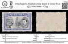 7799 Nigeria SG58ab 2s6d Black & Deep Blue 1947. Mint MNH. C£55