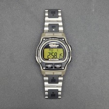 Timex Mens Ironman Triathlon 100M Indiglo Digital Watch 7.5in Stainless Bracelet