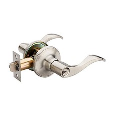 of Wave Lever Keyed Entry Door Lock/Door Knob 1 Pack Silver ET Right Hand 