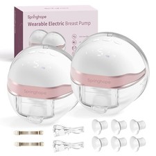 No.586 Hands Free Breast Pump Electric, Wearable Breastfeeding Pump Portable ...