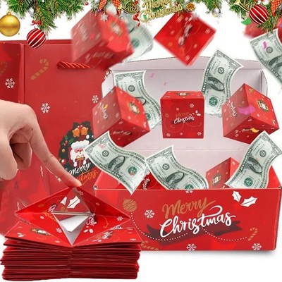 DIY Weihnachtsgeschenk Boxen Set Faltpapier Bounce Pop-up Geburtstag Hochzeit
