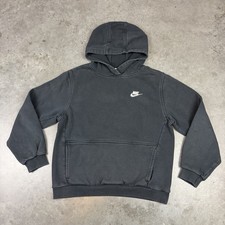 Nike Hoodie Youth XL Black Logo Sports Preowned