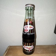 2002 Dr Pepper Imperial Sugar Soda Bottle Brown 8 fl oz Collectible
