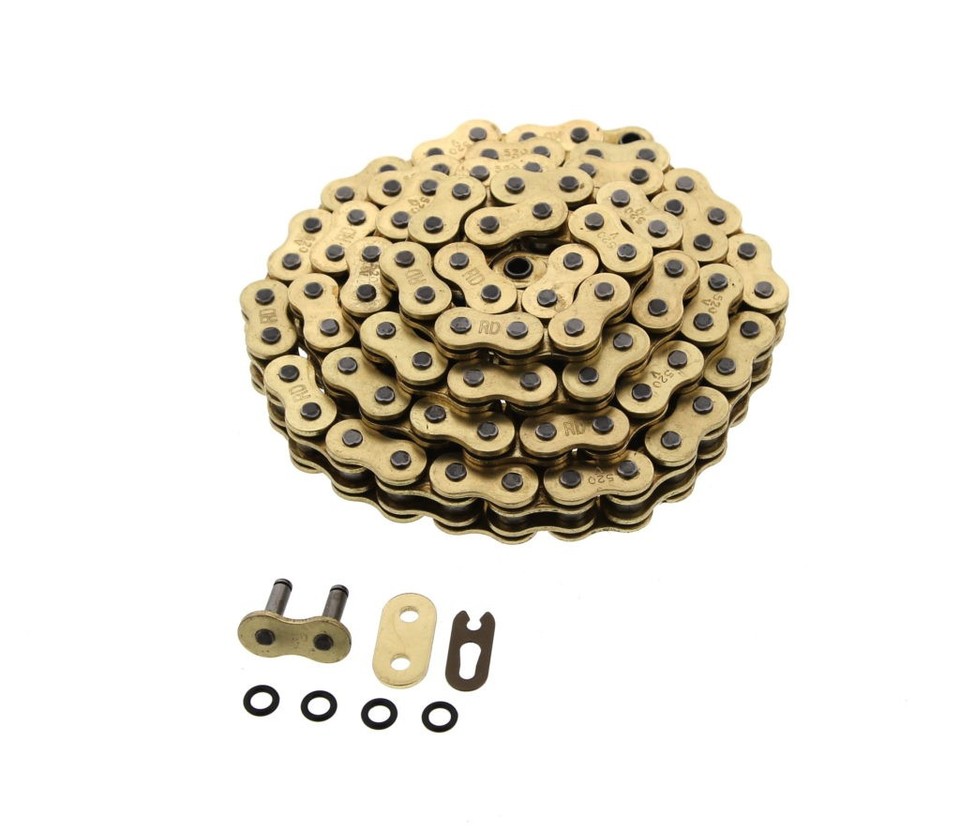 Caltric Drive Chain & Sprocket Kit For Honda TRX450R (2004-2005) | 14T/38T Sprockets With 120-Link Chain