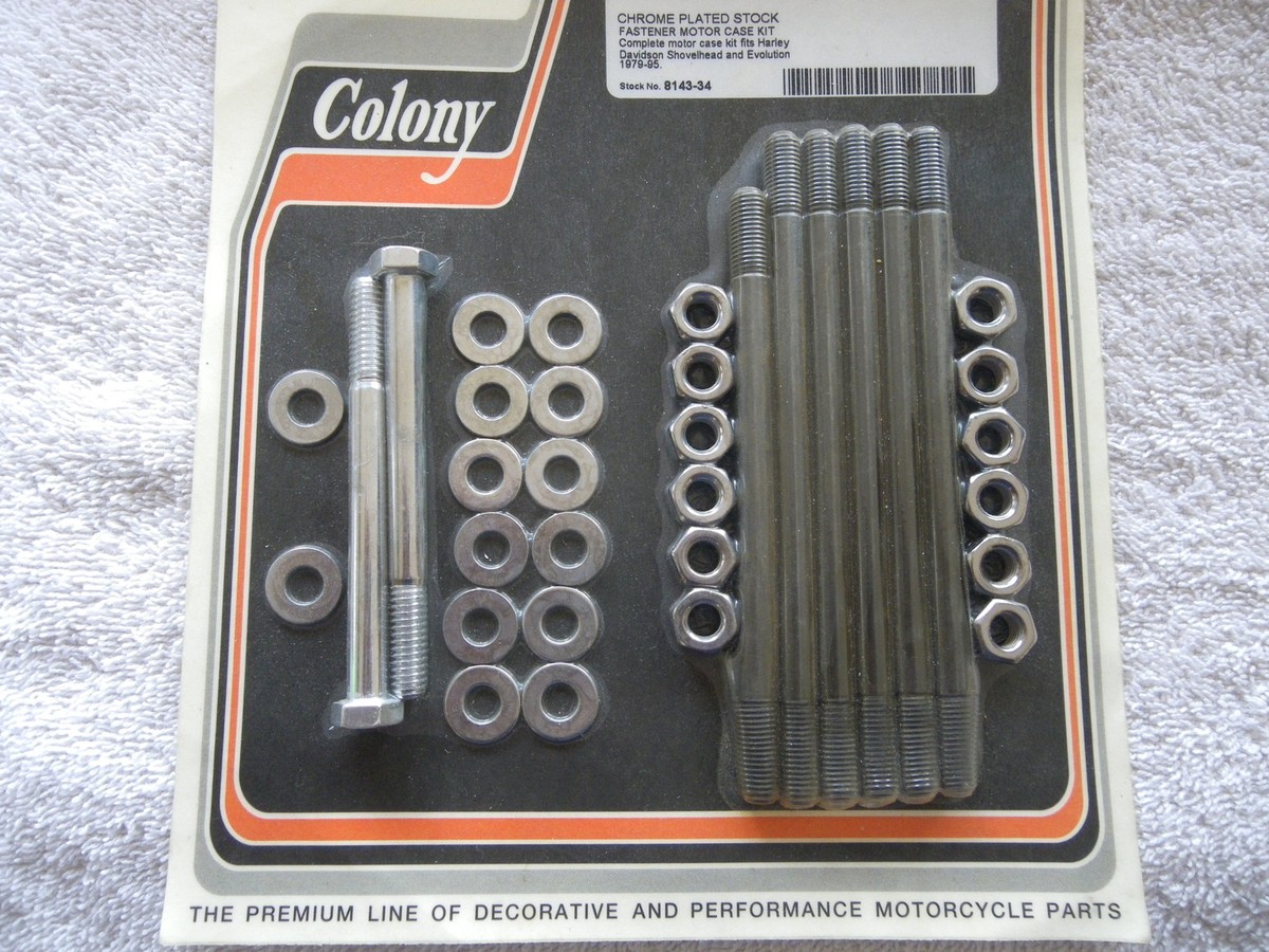 Colony HARLEY Engine case bolt Kit 1970 - 1978 SHOVELHEAD