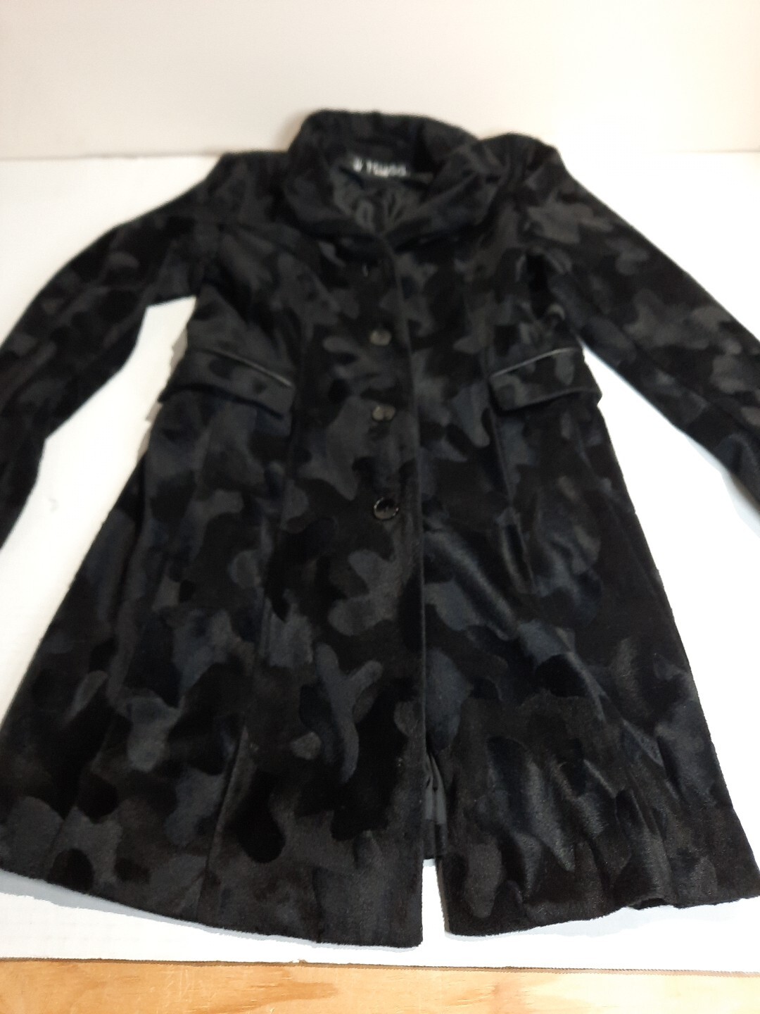 Women's Mudd  Coat Jacket Black Button Lightweigh… - image 1
