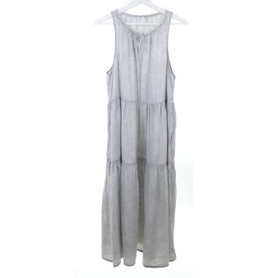Q/S BY S.OLIVER maxi dress dress grey flounces size 42