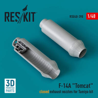 Reskit 1/48 Reskit F-14A Tomcat closed exhaust nozzles for Tamiya kit (3D Printe
