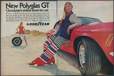 Goodyear Polyglas Gt Boss 302 Mustang Vintage Print Ad 1970 Two Pages Goodyear Polyglas Gt Boss 302 Mustang Vintage Print Ad 1970 Two Pages