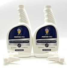 Morton Pro Glass Stainless Steel Cleaner Nontoxic Streak Free 32 oz