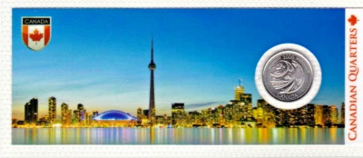 Kanada Quarter 25 Cent 2000 Toronto Ingenuity Hoffnung Blister Farbe Zertifikat - Bild 1 von 4