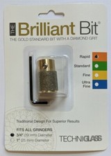 3/4" Brilliant Bit for Stained Glass Grinders by TechniGlass -Diamond RAPID Grit
