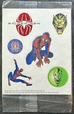 2002 New  Sealed Tobey McGuire Spider-Man Sticker Sheet