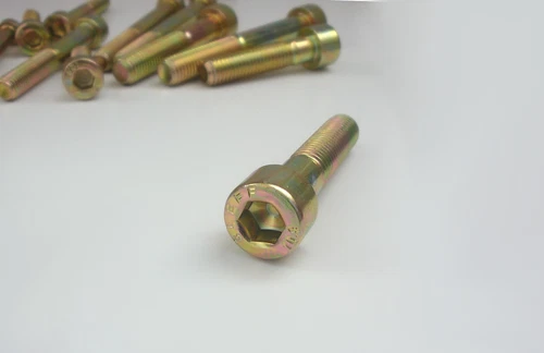 1x Socket Cap Screw 10.9 - Yellow Zinc Plated - Various Sizes (M5 - M12) - DIN 912