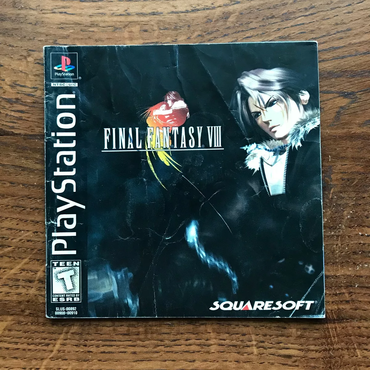 Final Fantasy VIII FF8 FFVIII 8 FF PS1 Playstation 1 PS One Manual Only