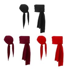 Pirate Head Scarf Hat Medieval Fancy Dress for Men Accessories Pirate Bandana