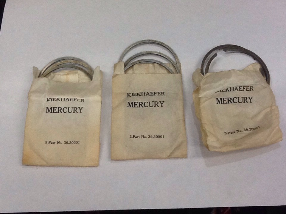 3930001 NEW GENUINE VINTAGE MERCURY OUTBOARD PISTON RINGS QTY 3 (9 PCS) eBay