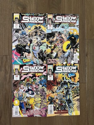 Shadow Rider Comic Book SHADOW RIDERS COMICS SET # 1-4 MARVEL UK CABLE & GHOST RIDER ...