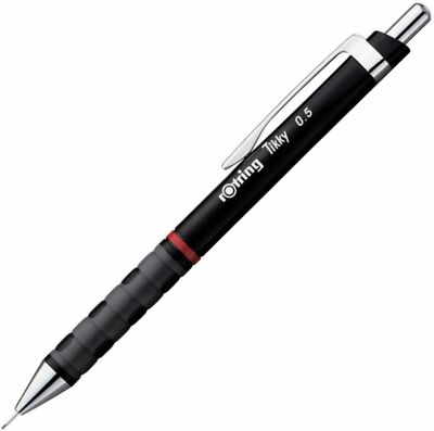 5 x Rotring Tikky Mechanical Pencil 0.5 mm Pencil Black Blue Red
