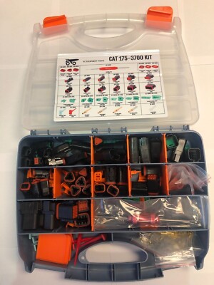 CAT 175-3700 308 pc. Deutsch Connector Kit. 14-20 gauge. CP-463
