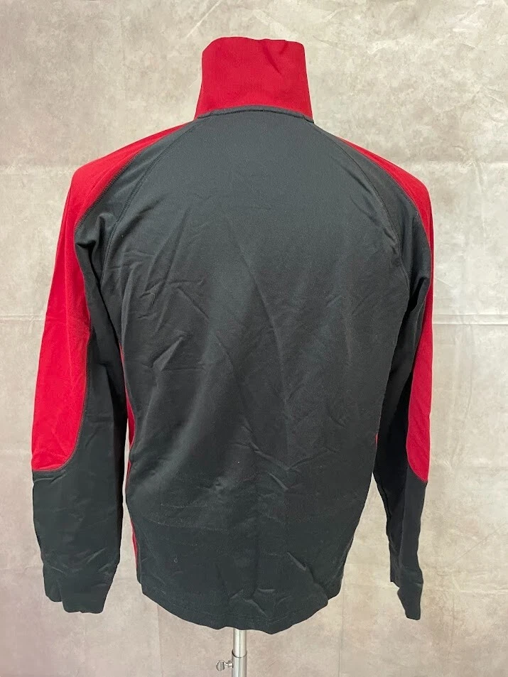 Express Men's Grey Red Half Zip Pullover Sweater Size M - Image 3 of 4