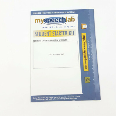 MySpeechLab CourseCompass with Pearson eText - Valuepack Access Card - 2005