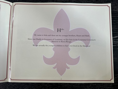 Louisiana Governor’s Mansion-Our Treasured Home by Supriya Jindal, Signed PO-VG+ - Picture 4 of 7