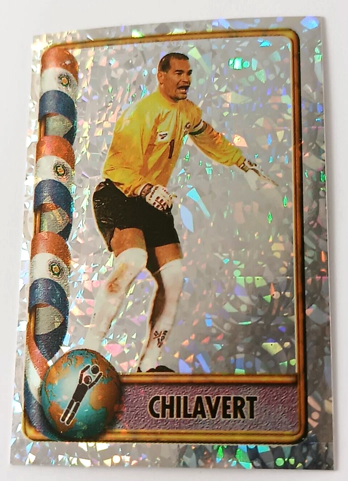 Pegatina hacha Navarrete Francia Copa Mundial FIFA 1998 #429B lámina José Luis Chilavert Foto 2 de 4