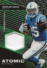 Marlon Mack 2019 Panini Obsidian Atomic Material Electric Etch Green /25