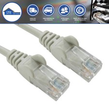 Ethernet Cable Rj45 Cat5e CCA U/UTP Network Ethernet Patch Lead Cable 20m Grey