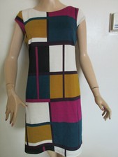 K Studio Collection Sweater Dress Multi-Colour Cap Sleeve Women's Size Small