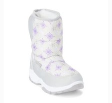 NWOT AdoraBaby Silver Snowflake Snow Boots Little Girls - 9