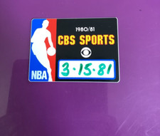 1980 1981 NBA press pass ticket sticker CBS game of the week ultra rare!