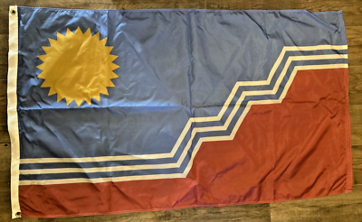 #ad Sioux Falls Flag South Dakota USA Exterior Unique Design 3#x27; x 5#x27; BRAND NEW $29.99