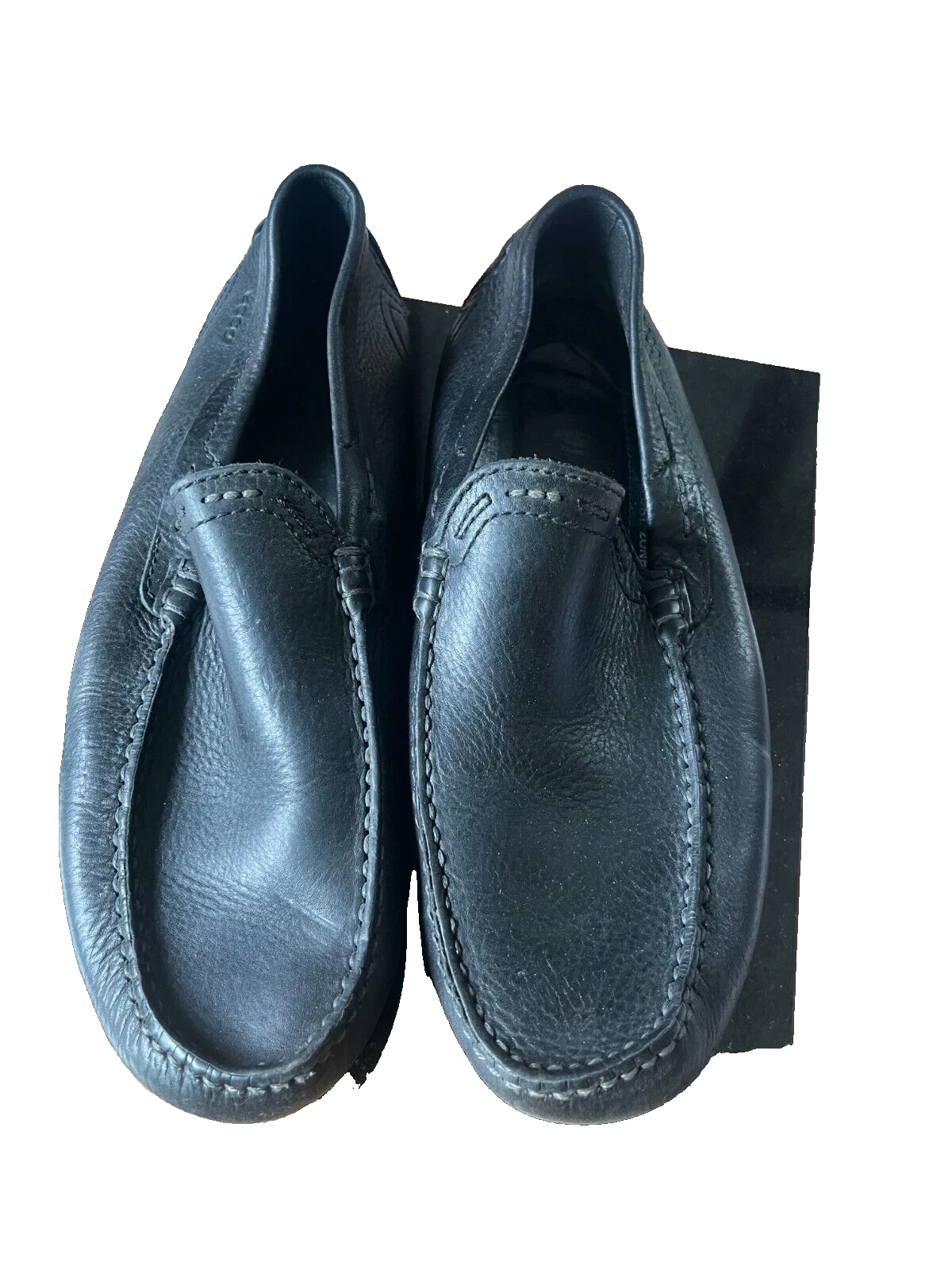 Mocassino slip on scarpe slip on Ecco Lite Moc Classic da uomo 9 9 5 US 43 EU in pelle nero