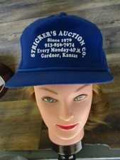 VTG Trucker Snapback Hat Cap - STRICKER'S AUCTION SERVICE GARDNER KANSAS