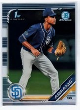 2019 Bowman Chrome Draft #BDC85 CJ Abrams 1st Bowman A4