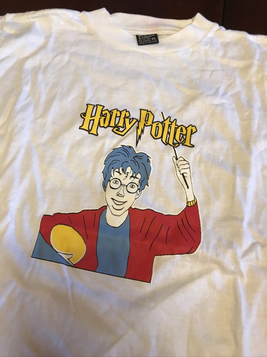 Vtg 2000s Harry Potter And The Sorcerers Stone Graphic T-Shirt 