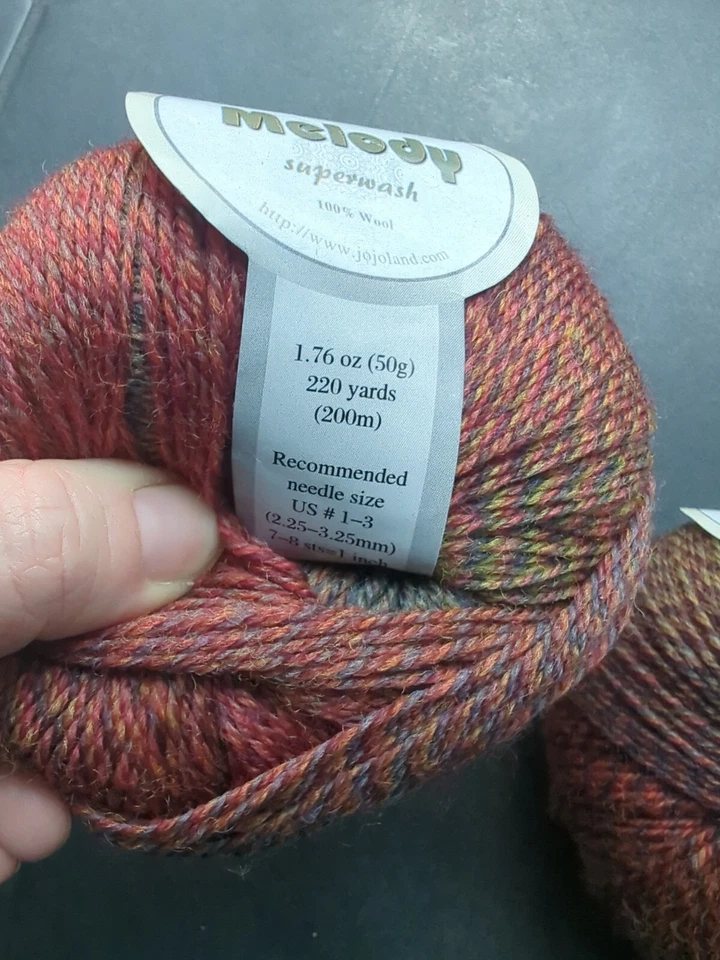 Jojo Land Melody Set Of 2 Ms18 Fingering 220yds Per 50g - Image 3 of 3