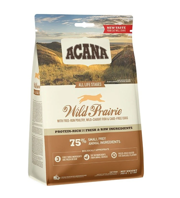 340 g ACANA Wild Prairie Trockenfutter mit Huhn Truthahn Katzen in jedem Alter