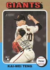 2024 Topps Heritage #638 Kai-Wei Teng San Francisco Giants Rookie